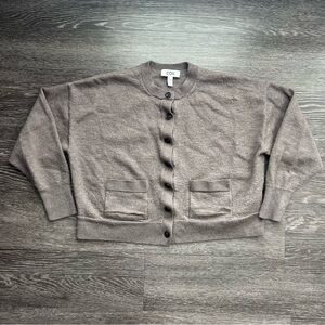 COS Merino Wool Crew-Neck Cardigan